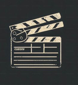 Klappern von Filmklappen im Vintage